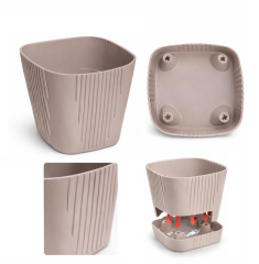 SO-ZB01 Zambak Dekoratif Plastik Saksı 0.8 Lt No:1 Mocha 6 Adet