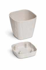 SO-ZB05 Zambak Dekoratif Plastik Saksı 8.8 Litre No:5 Kirli Beyaz 6 Adet