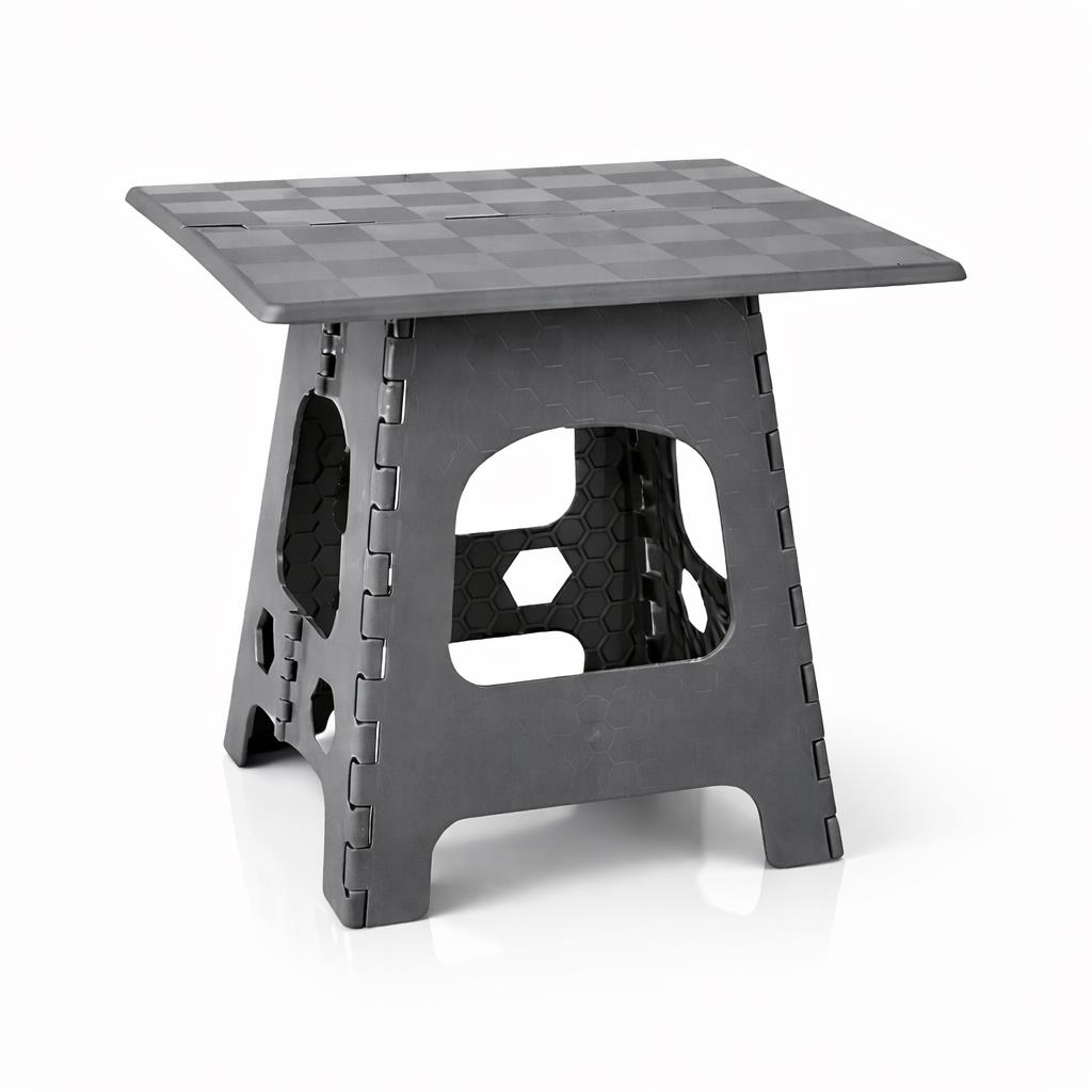 Omnipazar SO-PS02 Portatif Plastik Katlanır Sehpa No:2 Büyük Boy Antrasit