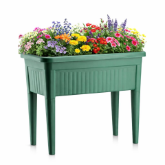 SO-AB03 Plastik Ayaklı Bahçe Yetiştirme Saksı Takımı 60 Lt Yeşil 3 Adet