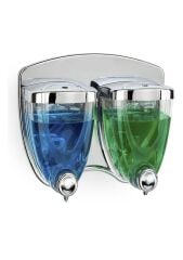 Omnisoft FLS F038 İkiz Sıvı Sabunluk Krom Kaplama 350+350 ml