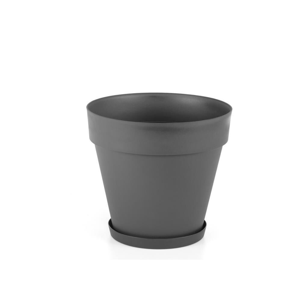 Omnipazar SO-YS05 Yalı Saksı Tabaklı 10 lt No 5 Antrasit (15002)