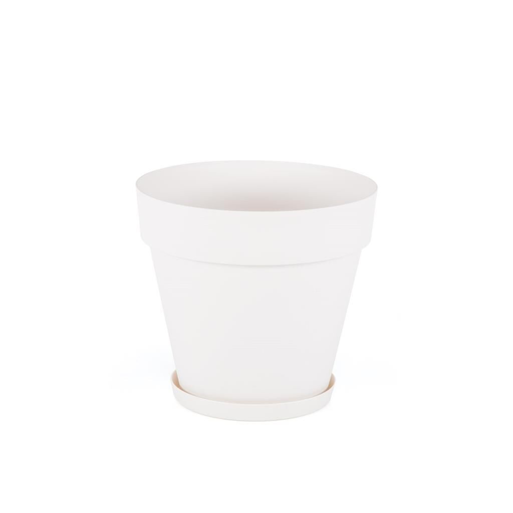 Omnipazar SO-YS05 Yalı Saksı Tabaklı 10 lt No 5 Beyaz (15001)