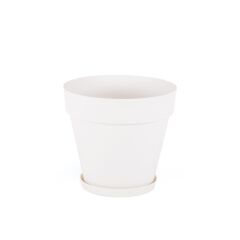 Omnipazar SO-YS05 Yalı Saksı Tabaklı 10 lt No 5 Beyaz (15001)