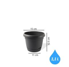 Omnipazar KRS-341 Dekoratif İnci Bitki Çiçek Saksı Takımı 1.1 Litre No 1