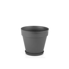 Omnipazar SO-YS04 Yalı Saksı Tabaklı 6 lt No 4 Antrasit (15002)