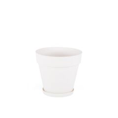 Omnipazar SO-YS04 Yalı Saksı Tabaklı 6 lt No 4 Beyaz (15001)