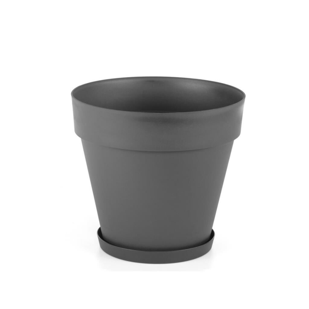 Omnipazar SO-YS07 Yalı Saksı Tabaklı 46 lt No 7 Antrasit (15002)