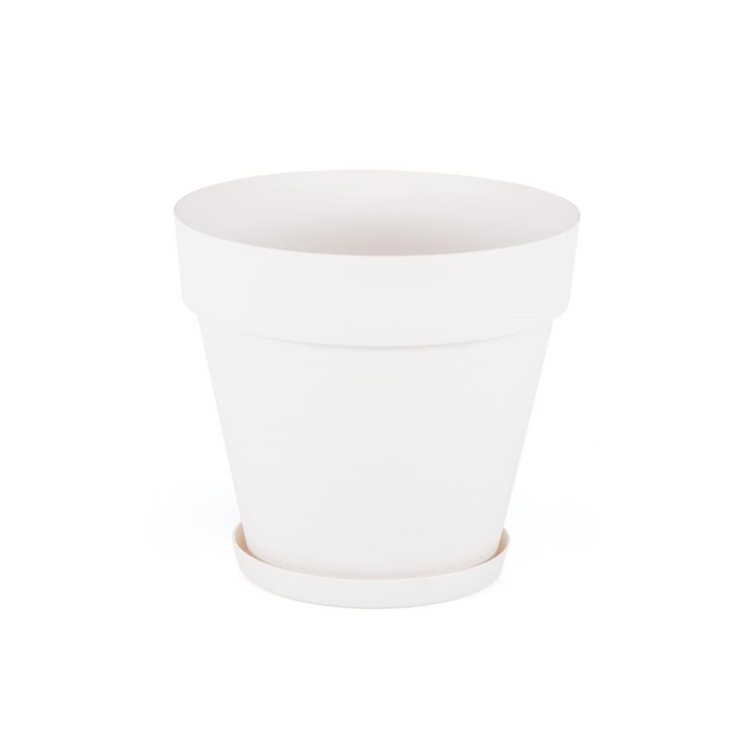 Omnipazar SO-YS07 Yalı Saksı Tabaklı 46 lt No 7 Beyaz (15001)