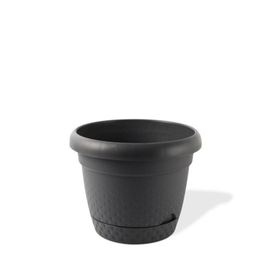 Omnipazar KRS-345 Dekoratif İnci Bitki Çiçek Saksı Takımı 15.3 Litre No 5 Antrasit (116)
