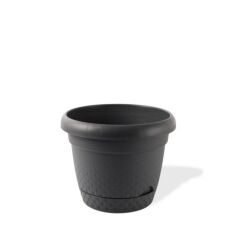 Omnipazar KRS-345 Dekoratif İnci Bitki Çiçek Saksı Takımı 15.3 Litre No 5 Antrasit (116)