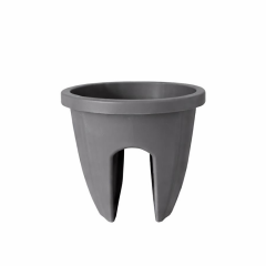 Omnipazar SY-5712 Opal Yuvarlak Balkon Küpeşte Saksı 7.5 Litre Antrasit (116)