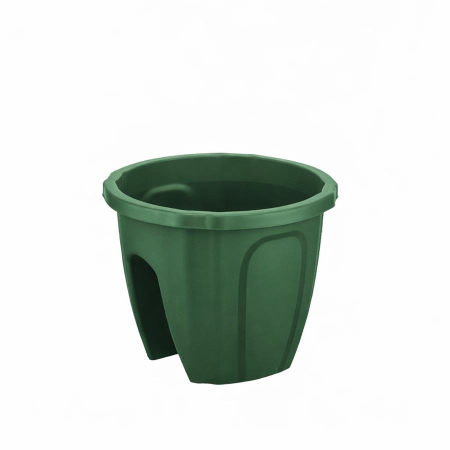 Omnipazar SY-5712 Opal Yuvarlak Balkon Küpeşte Saksı 7.5 Litre YEŞİL
