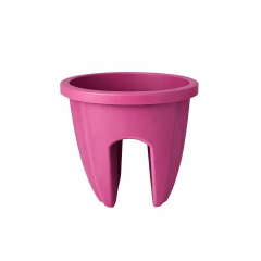 Omnipazar SY-5712 Opal Yuvarlak Balkon Küpeşte Saksı 7.5 Litre Vişne (102)