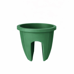 SY-5712 Opal Yuvarlak Balkon Küpeşte Saksı Yeşil 7.5 Litre 6 Adet