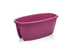 Omnipazar SO-ZS02 Zümrüt Balkon Saksı 15,5 litre No 2 Vişne (102)