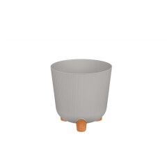Omnipazar ELF-452 Dekoratif Derin Nostalji Ayaklı Saksı Takımı 9 Litre Taş Gri