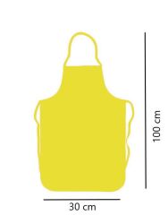 Omniclean Sarı Askılı Mutfak Bulaşık Önlüğü Lamineli 50 x100 cm