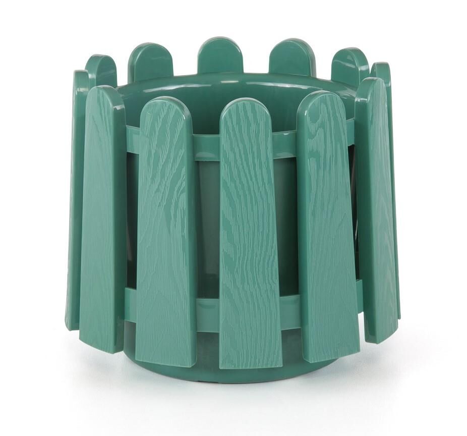 Omnipazar SO-İS04 İstanbul Dekoratif Yuvarlak Saksı 14,1 lt No 4 Yeşil (18008)