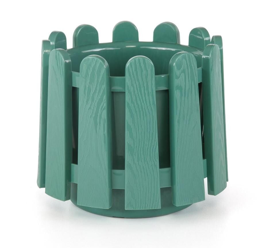 Omnipazar SO-İS04 İstanbul Dekoratif Yuvarlak Saksı 14,1 lt No 4 Yeşil (18008)