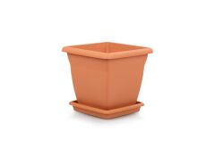 Omnipazar SO-VK01 Villa Kare Tabaklı Saksı 4.6 lt No 1