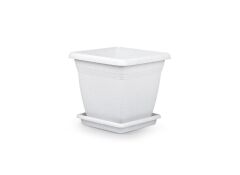 Omnipazar SO-VK01 Villa Kare Tabaklı Saksı 4.6 lt No 1