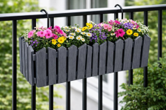 Omnipazar OZN-616 Efes Askılı Balkon Saksı Takımı 9 Litre No:2