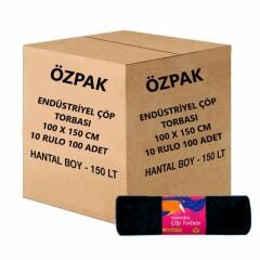 Omnipazar Özpak End Hantal Çöp Torbası 100x150 cm 10 Rulo 100 Ad 8 Kg