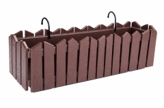 Omnipazar OZN-616 Efes Askılı Balkon Saksı Takımı 9 Litre No:2 Kahverengi