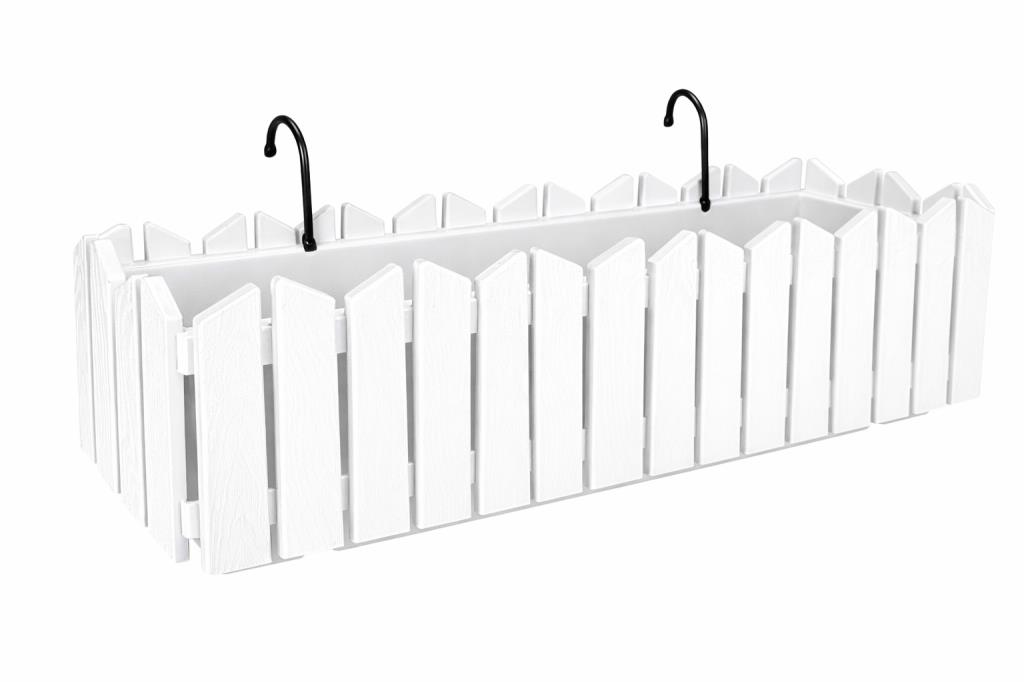 Omnipazar OZN-616 Efes Askılı Balkon Saksı Takımı 9 Litre No:2 Beyaz