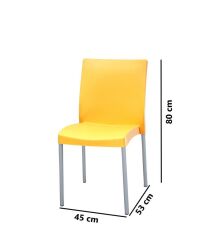 Omnipazar MT-CF875 Vortice Plastik Bahçe Balkon Sandalye 4'lü Set