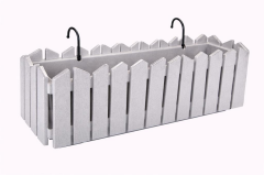 Omnipazar OZN-616 Efes Askılı Balkon Saksı Takımı 9 Litre No:2 Gri