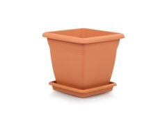 Omnipazar SO-VK03 Villa Kare Tabaklı Saksı 17 lt No 3