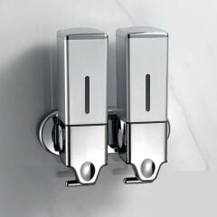 Omnipazar Genesit GS600S Çekmeli Manuel Sıvı Sabunluk Paslanmaz Çelik 2x500ml