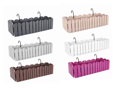 OZN-616 Efes Askılı Balkon Saksı Takımı 9 Litre No:2 6 Renk Karışık