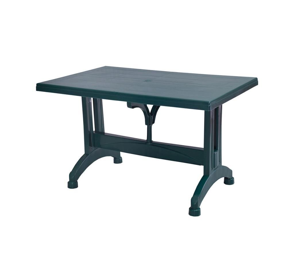 Omnipazar MT-GF212 Prima Ancora Plastik Dikdörtgen Bahçe Balkon Masa 75x120 cm YEŞİL