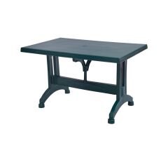 Omnipazar MT-GF212 Prima Ancora Plastik Dikdörtgen Bahçe Balkon Masa 75x120 cm YEŞİL
