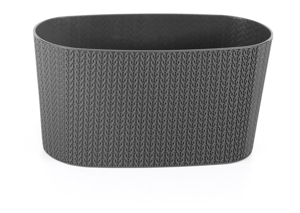 Omnipazar SO-SMLB Sümela Balkon Saksı 4,7 litre Antrasit (116)