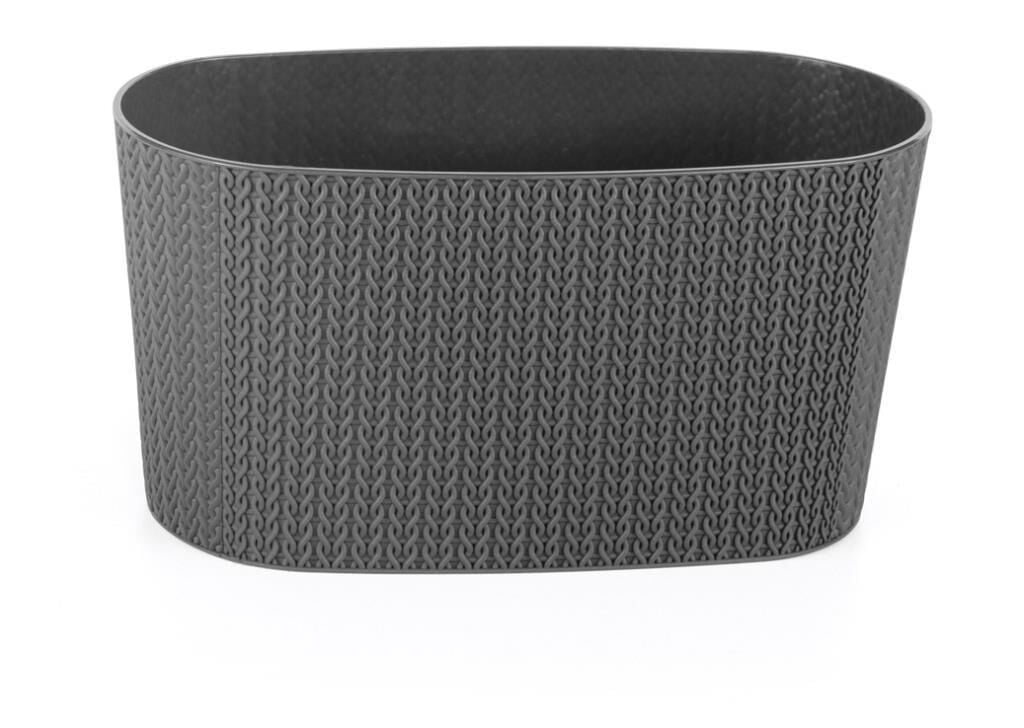 Omnipazar SO-SMLB Sümela Balkon Saksı 4,7 litre Antrasit (116)