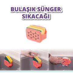 Omnisoft FLRF356 Bulaşık Sünger Askısı ve Sıkacağı Beyaz