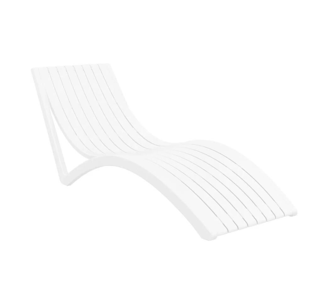 Omnipazar TRK-087 Siesta Lüks Ergonomik Slim Tasarım Şezlong Beyaz