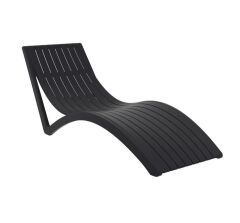 Omnipazar TRK-087 Siesta Lüks Ergonomik Slim Tasarım Şezlong Siyah