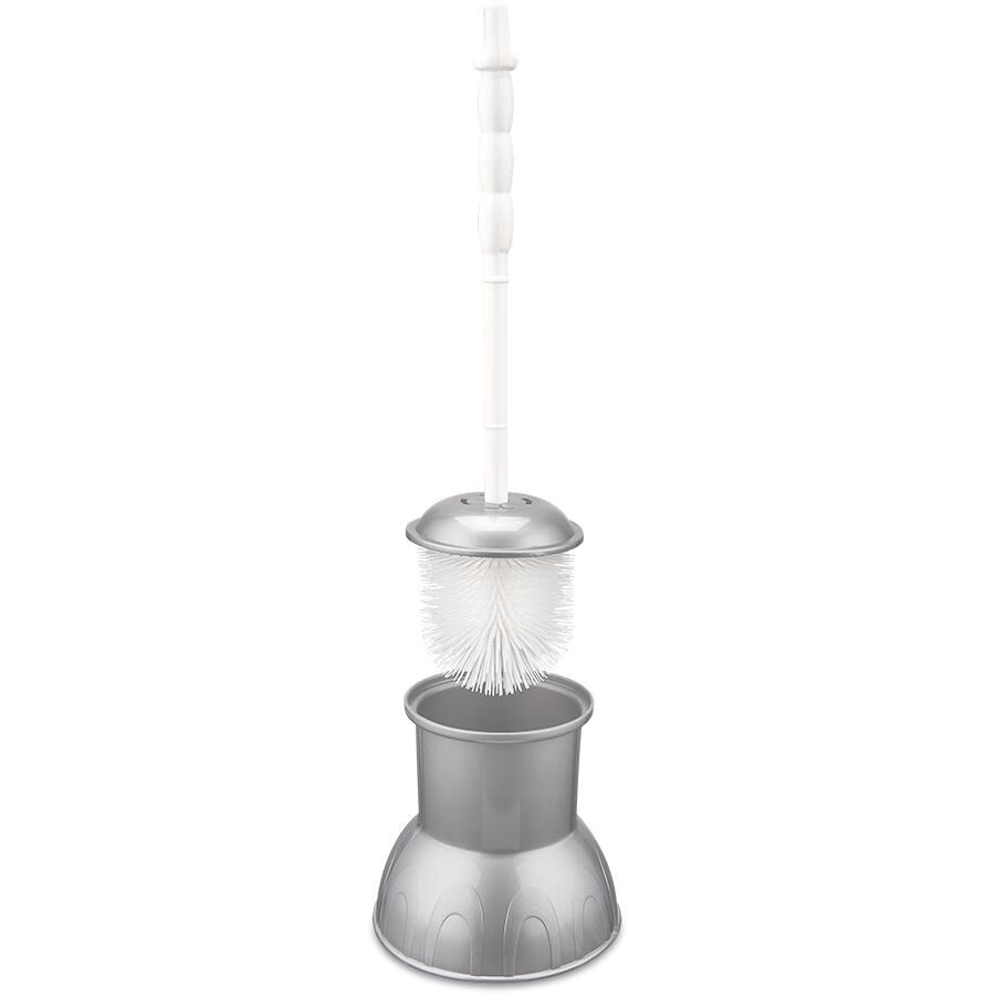 Omnisoft FLR F042 Plastik Lüks Klozet Wc Fırçası Gri