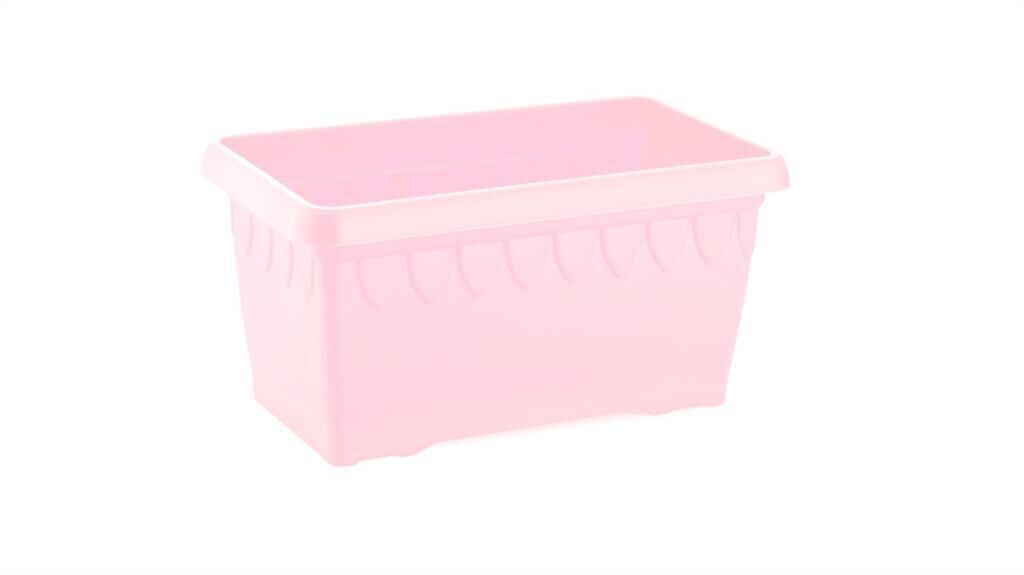 Omnipazar SO-DB01 Damla Balkon Saksı 5,3 litre No 1 Pudra Pembe (121)