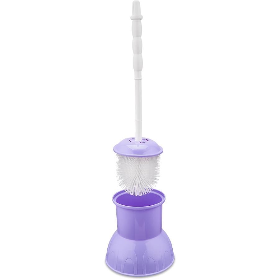 Omnisoft FLR F042 Plastik Lüks Klozet Wc Fırçası Mor