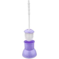 Omnisoft FLR F042 Plastik Lüks Klozet Wc Fırçası Mor