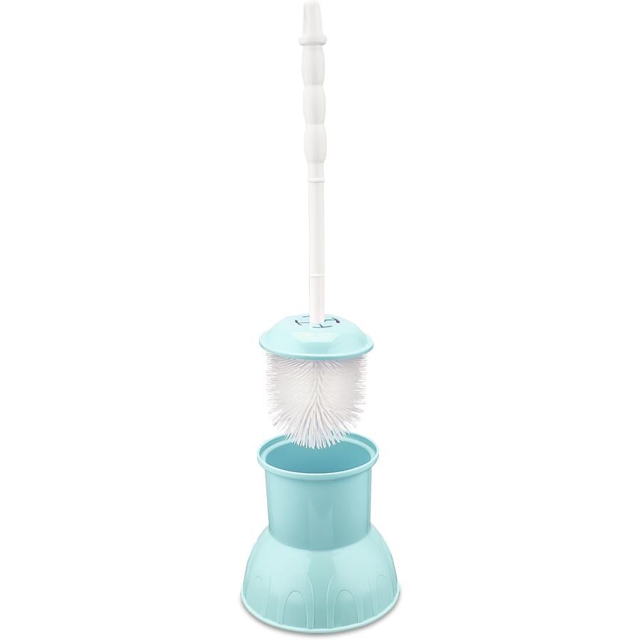 Omnisoft FLR F042 Plastik Lüks Klozet Wc Fırçası Turkuaz