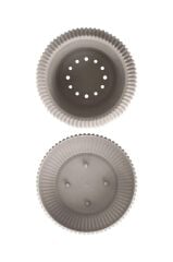 Omnipazar KRS Mercan Dekoratif Sukulent Kaktüs Plastik Saksı Takımı 3'lü Set Bej