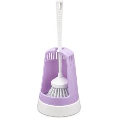 Omnisoft FLR F026 Plastik Klasik Wc Klozet Tuvalet Fırçası Mor