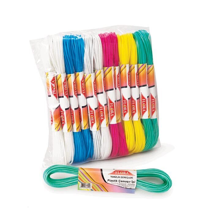 Omnisoft FLR FT522 PVC Çamaşır İpi 10 Metre 12'li Paket